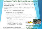 Eye-catching image for We will hold Lectures on Traffic Safety and Crime Prevention