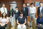 USF students paid a courtesy visit to the President of Gifu University