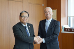 H.E. Mr. Rachad BOUHLAL, Ambassador Extraordinary and Plenipotentiary of the Kingdom of Morocco to Japan paid a courtesy call on Gifu University
