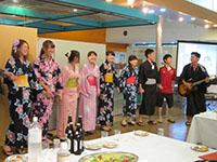 Tutors sing a song for summer school students