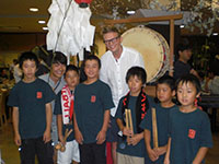 Hiyoshi Jinja Daikagura at a welcome party