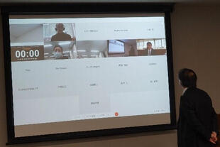 Webexによるリモート会議の様子