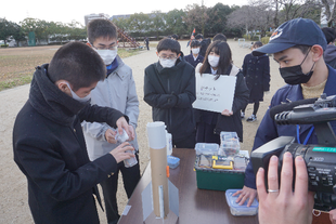 缶サット甲子園の打ち上げ審査の様子