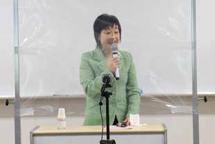 増田明美さんの講演の様子　