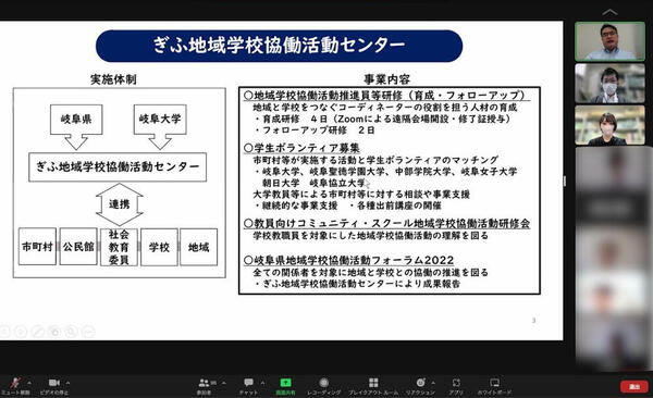 研究交流会での報告の様子