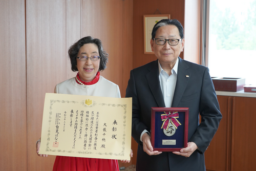 吉田学長と大藪副学長