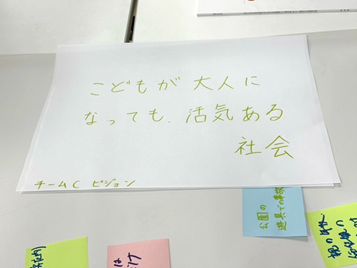 グループワークの成果(将来ビジョン)