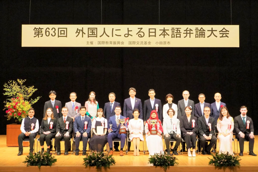 自然科学技術研究科の学生が文部科学大臣賞を受賞した日本語弁論大会