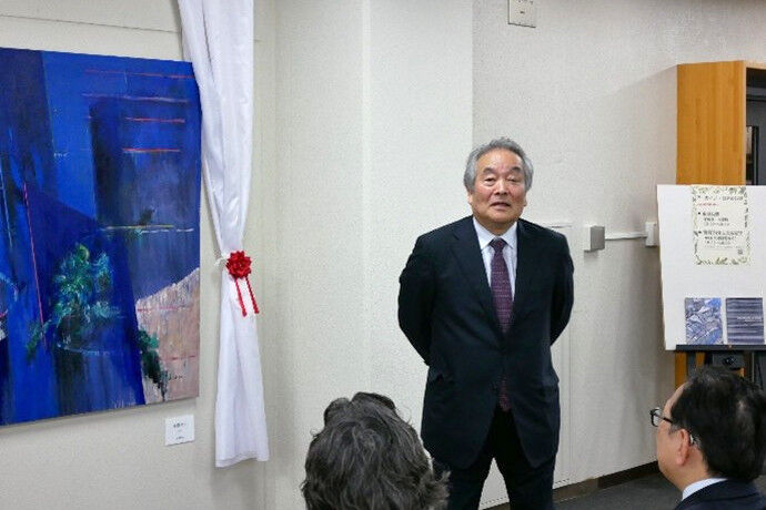 挨拶をする上葛さん