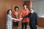 東京2025世界陸上で日本代表に選ばれた赤松選手が報告に来てくれましたのアイキャッチ画像