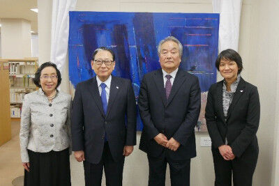 絵画「檸檬の木」寄贈に伴う除幕式を開催しましたのアイキャッチ画像