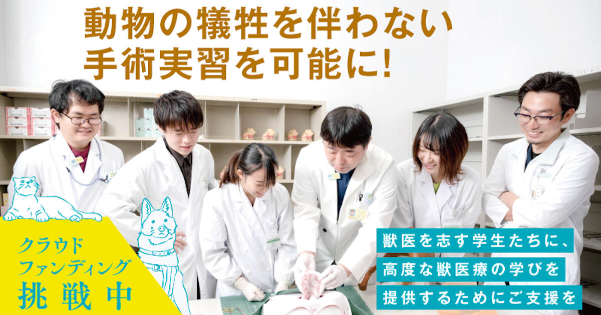 クラウドファンディング『動物の犠牲を伴わない手術実習で獣医師を養成