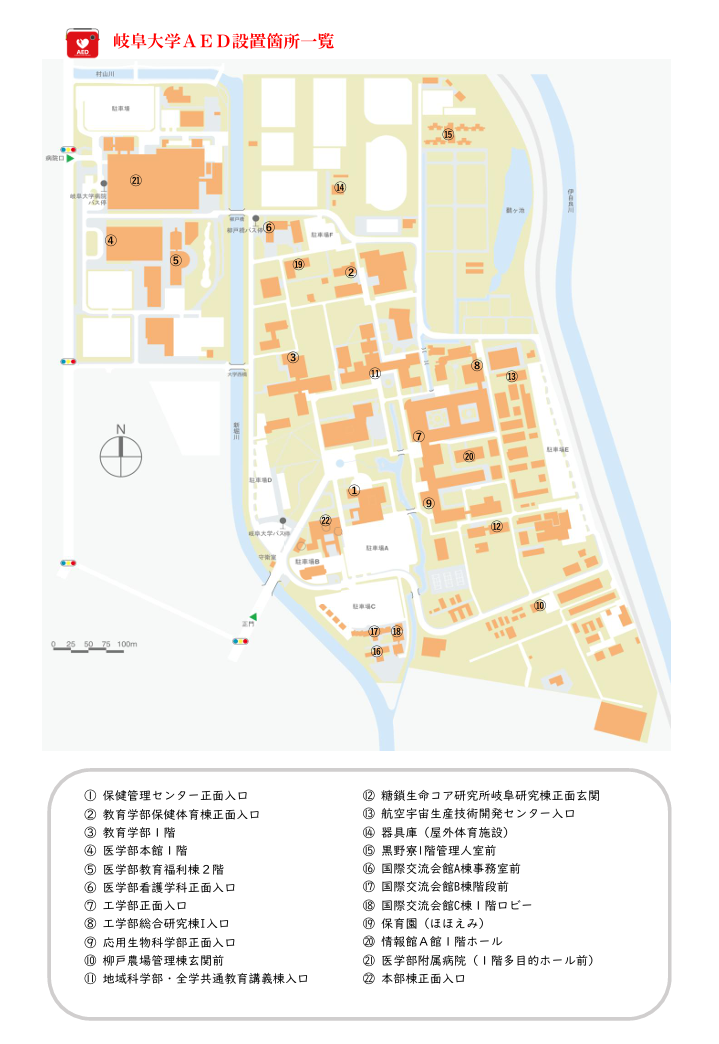 AEDの設置位置